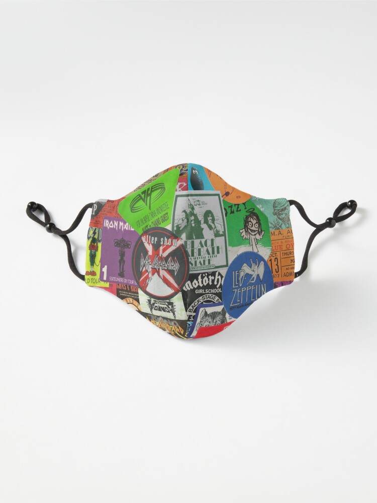I Miss Concerts Hard Rock And Heavy Metal Ticket Stubs And Backstage Passes Mask By Iheartrecords Redbubble