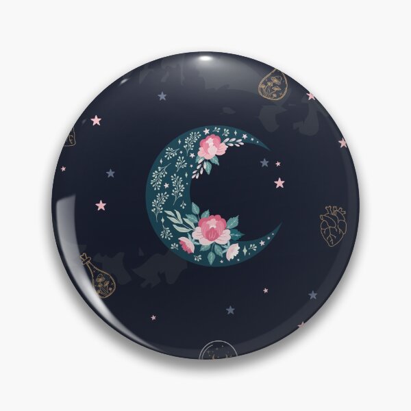 Item preview, Moon Flowers Celestial Cool Wicca Space designed and sold by Starfoxart.