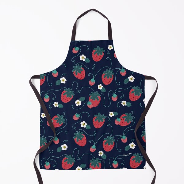 Item preview, Strawberries and Blossoms designed and sold by Carina Rocco Illustration.