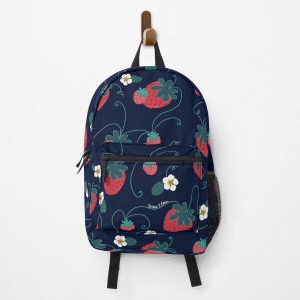 Item preview, Strawberries and Blossoms designed and sold by Carina Rocco Illustration.
