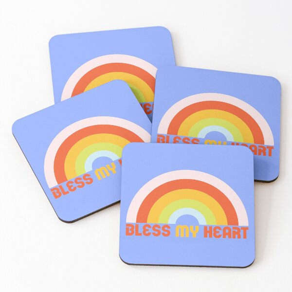 Item preview, Funny & Colorful "Bless My Heart" Typography Design With A Rainbow designed and sold by The Whiskey Ginger Design Shop.