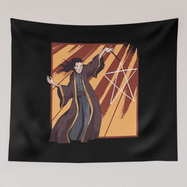 Item preview, Creepy Magicain and Pentagram Costume Men Wizard designed and sold by PinkyTree.