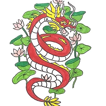 Artwork thumbnail, Lotus dragon by RielGraphics