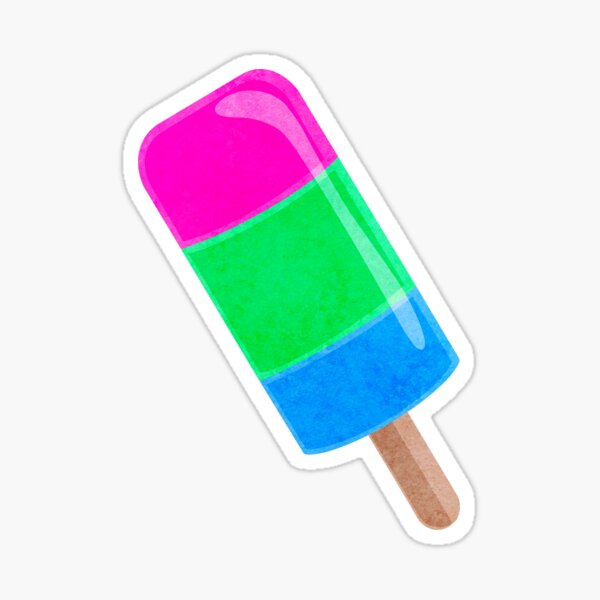 Item preview, Subtle Pride Popsicle - Polysexual Flag designed and sold by myqueercloset.