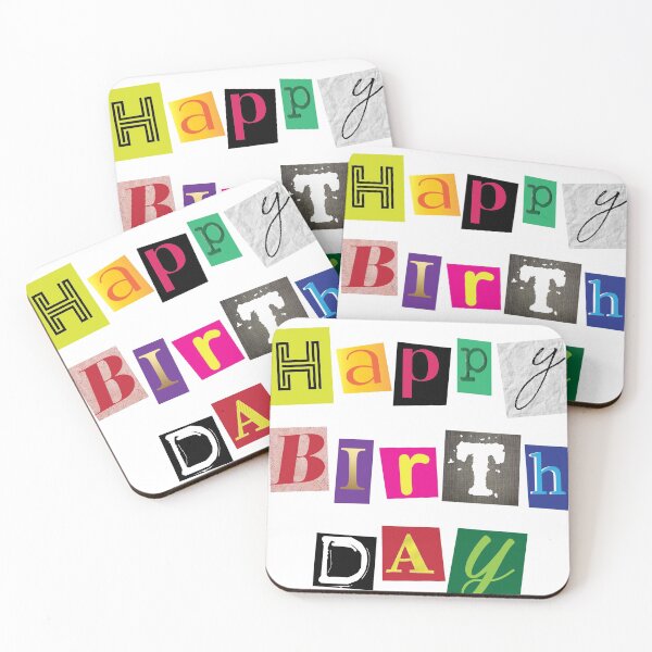 Item preview, Happy birthday ransom note designed and sold by steymo.