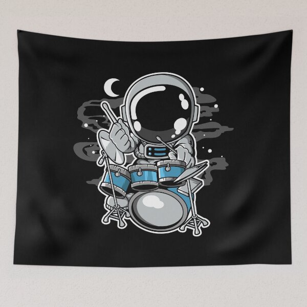 Item preview, Astronaut Drummer - Funny Outer Space Lovers designed and sold by Desteroids.