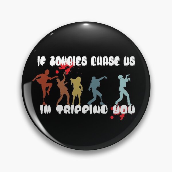 Item preview,  Mens If Zombies Chase Us Im Tripping You Funny Graphic Novelty Halloween, Funny Vintage Graphic Novelty Halloween Gift For Boyfriend designed and sold by Rassitni.