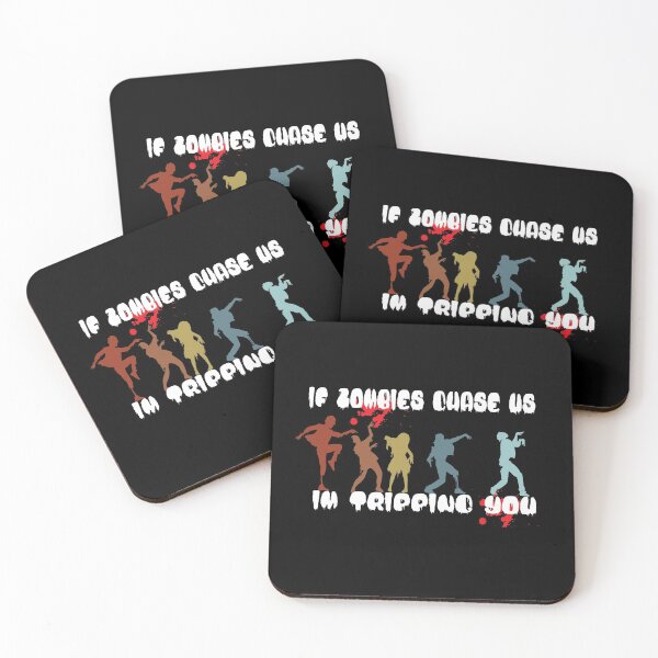Item preview,  Mens If Zombies Chase Us Im Tripping You Funny Graphic Novelty Halloween, Funny Vintage Graphic Novelty Halloween Gift For Boyfriend designed and sold by Rassitni.