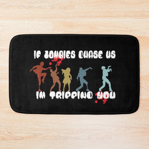 Item preview,  Mens If Zombies Chase Us Im Tripping You Funny Graphic Novelty Halloween, Funny Vintage Graphic Novelty Halloween Gift For Boyfriend designed and sold by Rassitni.