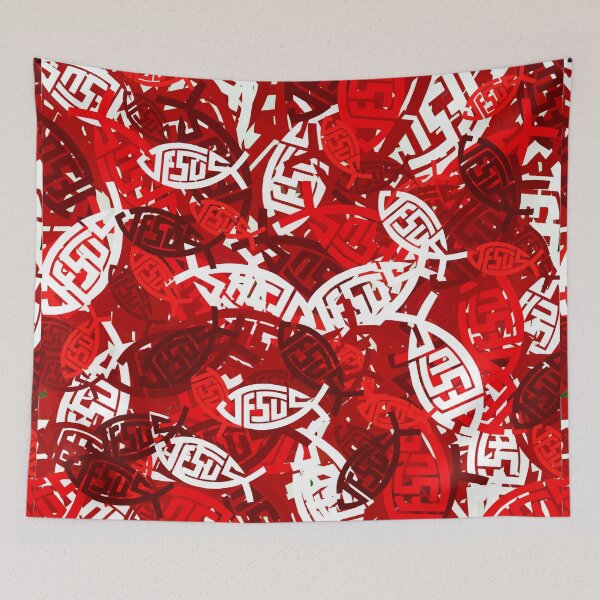 Item preview, Red Jesus camouflage  designed and sold by Albert Faldet.