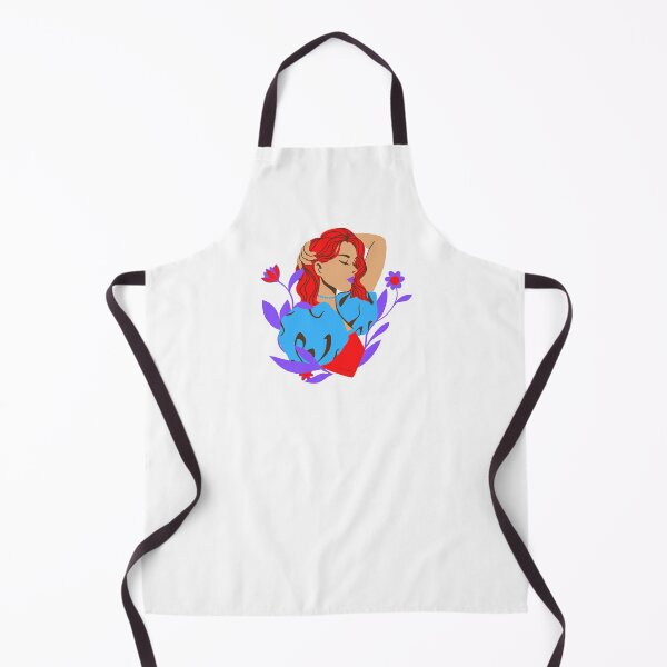 Item preview, Beautiful woman in RED and BLUE with flowers designed and sold by janraydesigns.