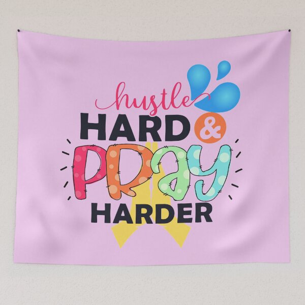 Item preview, Hustle Hard And Pray Harder designed and sold by stadia-60-west.