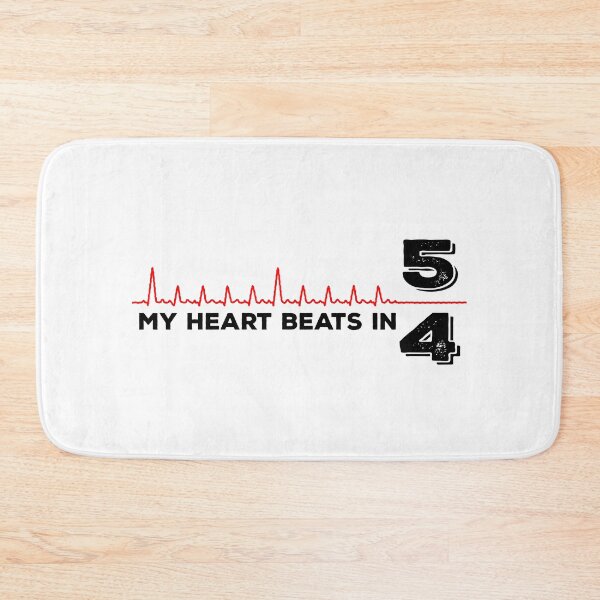 Item preview, My Heart Beats in 5/4 - for Drummers (black text) designed and sold by Kendall Anderson.