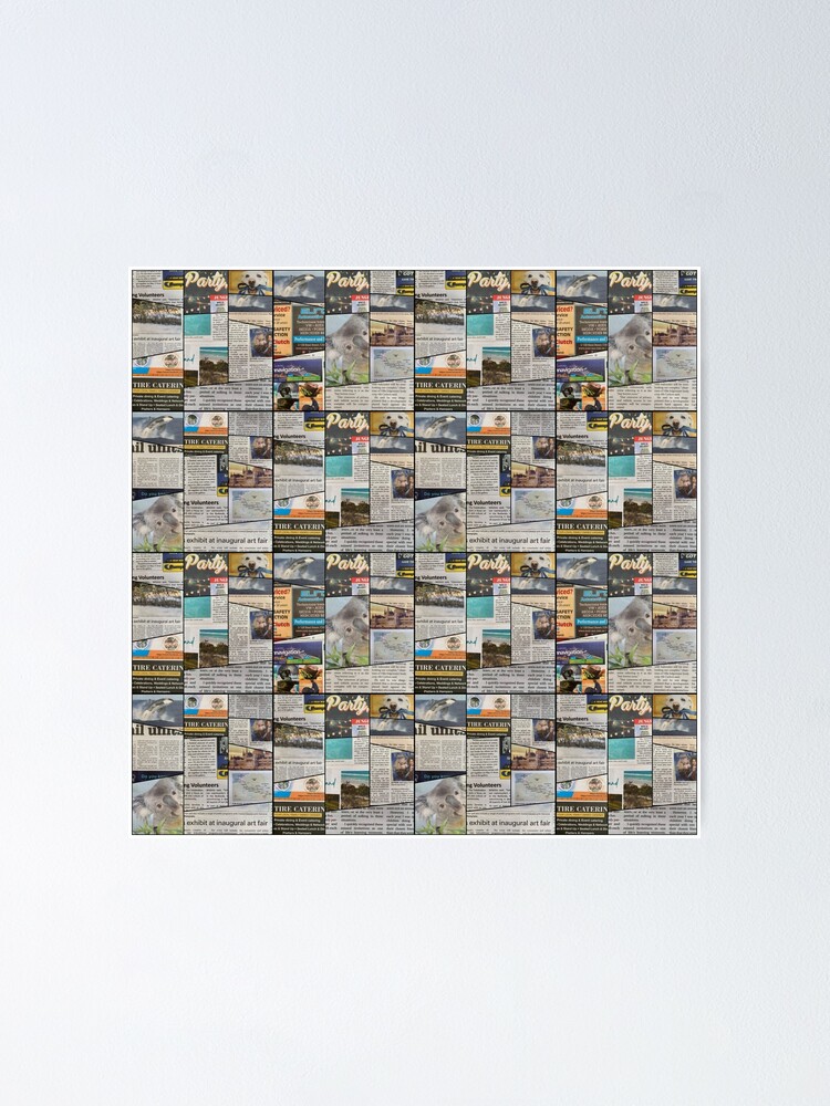 Newsprint Packing Paper Stack Poster for Sale by SanArtcisco