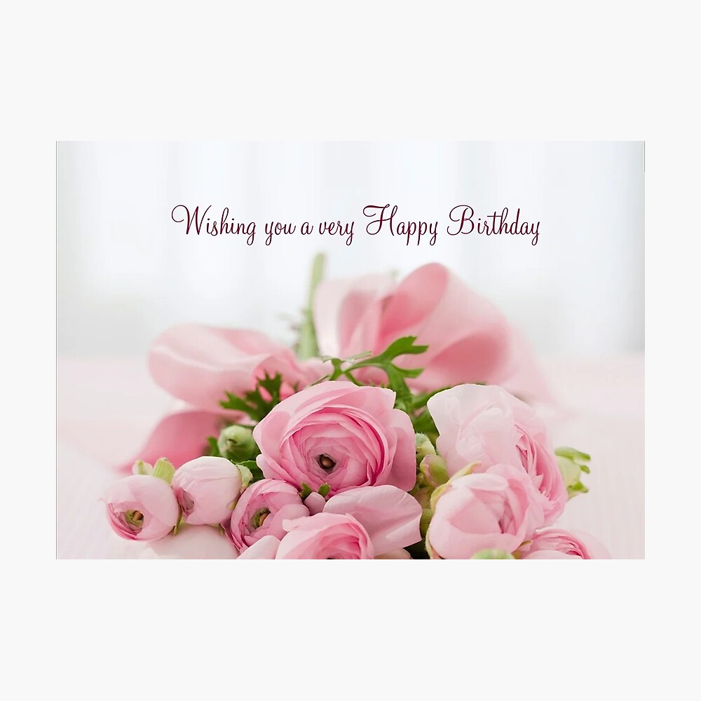 Pink Birthday Roses