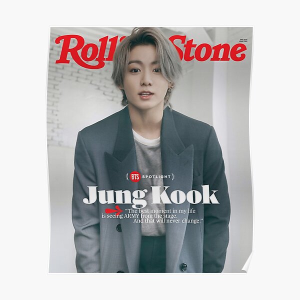 JUNGKOOK Rolling Stone Magazine Poster