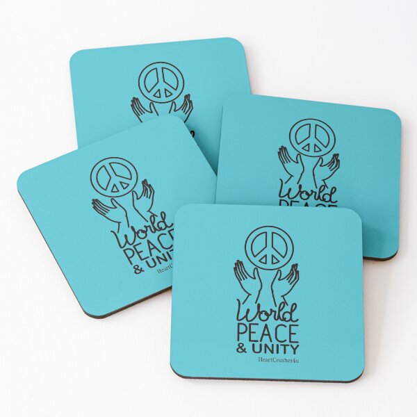 Item preview, World Peace & Unity (Inspirational Encouragement) Motivational Quote designed and sold by HeartCrushes4u.
