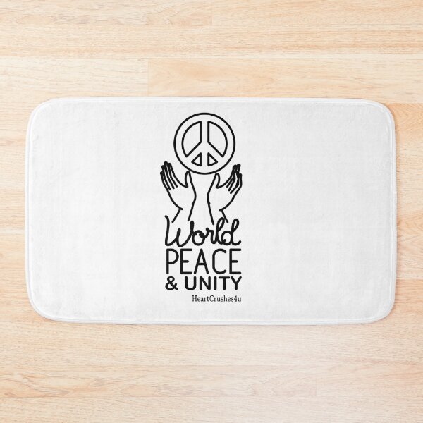 Item preview, World Peace & Unity (Inspirational Encouragement) Motivational Quote designed and sold by HeartCrushes4u.