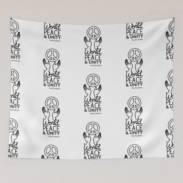Item preview, World Peace & Unity (Inspirational Encouragement) Motivational Quote designed and sold by HeartCrushes4u.
