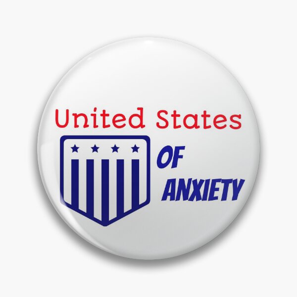 Aperçu de l'œuvre États-Unis d'anxiété créée et vendue par ThinkAndReflect.