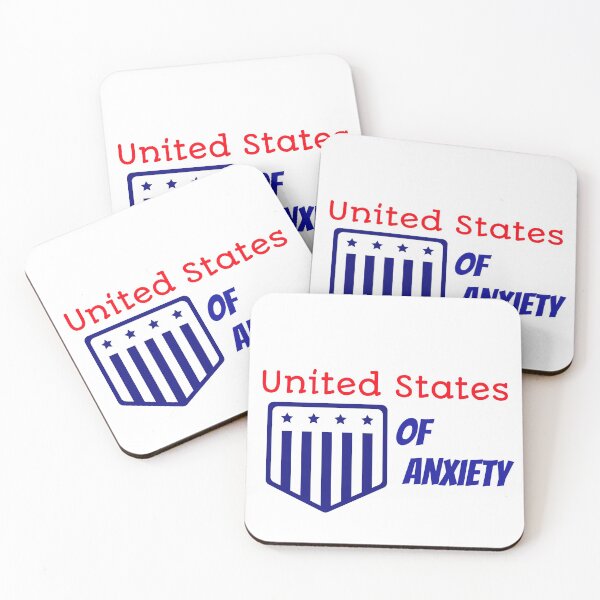 Item preview, United States Of Anxiety designed and sold by ThinkAndReflect.