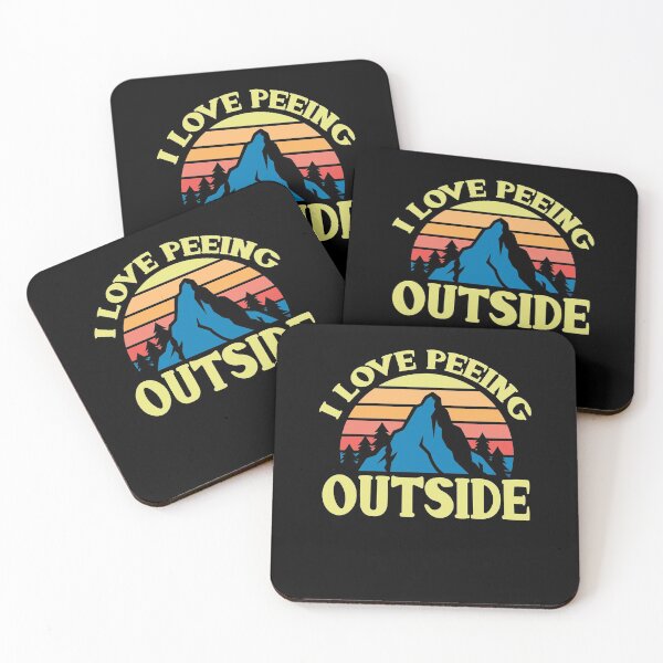 Item preview, I Love Peeing Outside Funny Retro Sunset Camping And Hiking designed and sold by tshirtexpressiv.