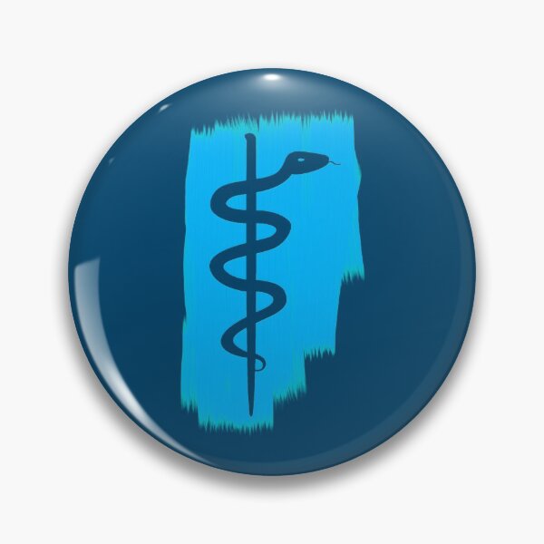 Item preview, Rod of Asclepius - Blue Paint designed and sold by Artsy-Chemist.