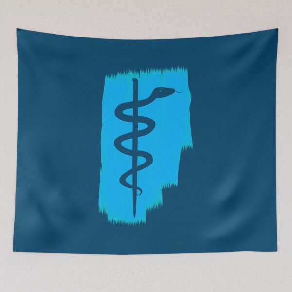 Item preview, Rod of Asclepius - Blue Paint designed and sold by Artsy-Chemist.