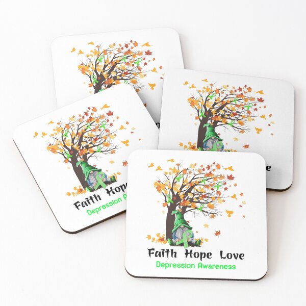 Item preview, Depression Awareness Faith Hope Love designed and sold by GennieShop.