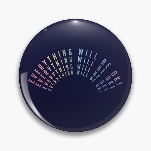 Item preview, EVERYTHING WILL BE OK TEXT RAINBOW designed and sold by PuddleofStars.