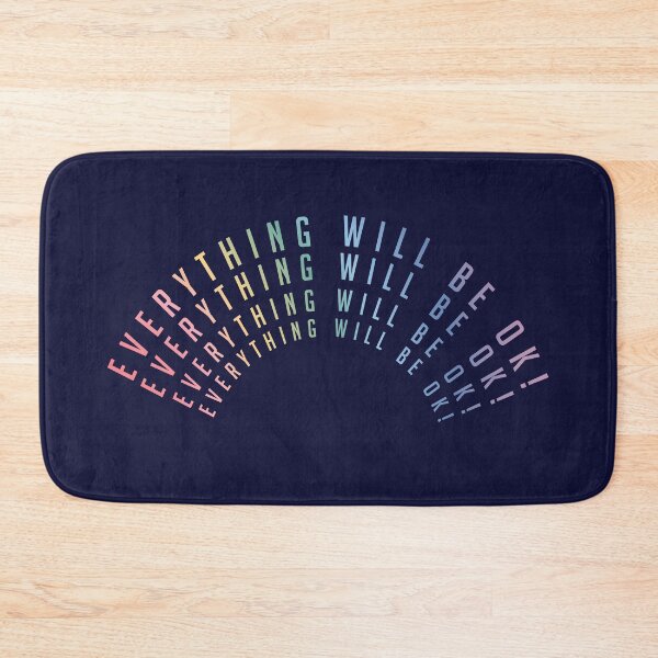 Item preview, EVERYTHING WILL BE OK TEXT RAINBOW designed and sold by PuddleofStars.