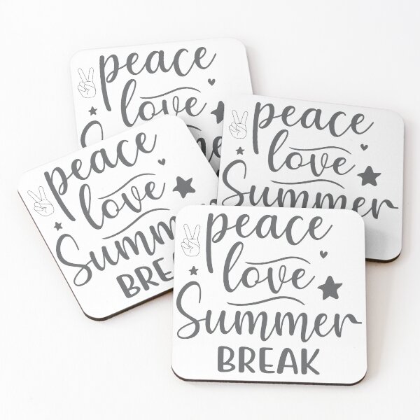 Item preview, Peace Love Summer Break design designed and sold by Demirake.