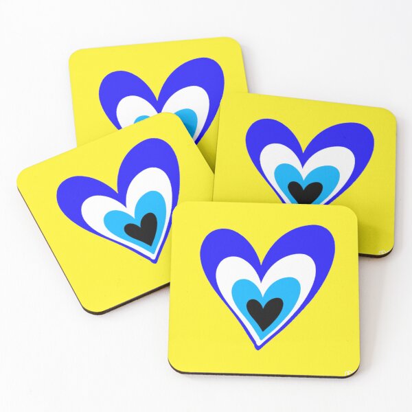 Item preview, I Heart Evil Eyes - Yellow designed and sold by melaniemeisner.