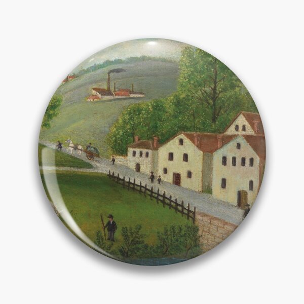 Item preview, Pastoral landscape with stream, fisherman and strollers By Henri Rousseau (French, 1844-1910). designed and sold by sunny-007.