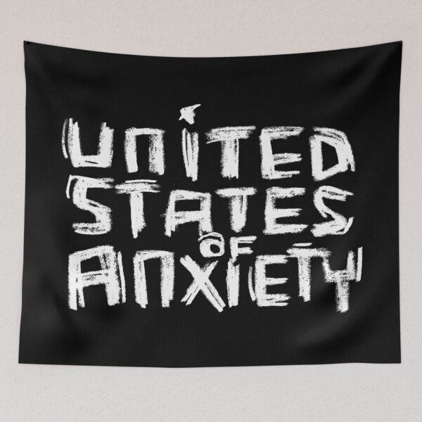 Item preview, USA: United States Of Anxiety designed and sold by badlydrawnbabe.