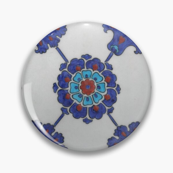 Item preview, Blue flower Moroccan Tiles designed and sold by Maria Munajjed.