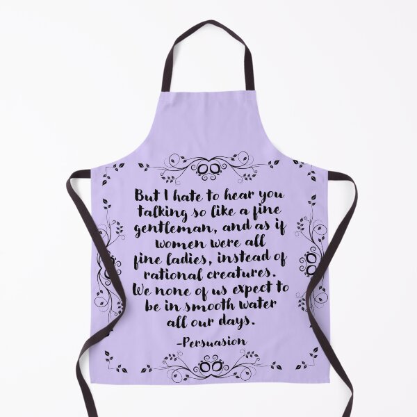 Item preview, Persuasion quote - we none of us expect to be in smooth water all our days designed and sold by introvertcafe.