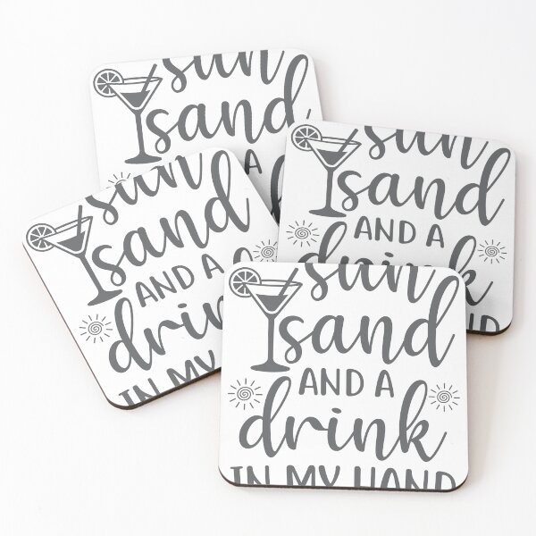 Item preview, Sun Sand And a Drink in My Hand Summer design designed and sold by Demirake.