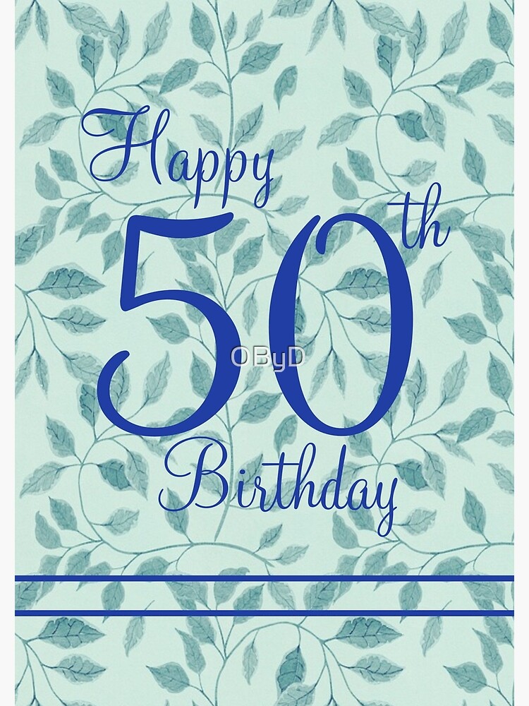 Happy 50th Birthday Card