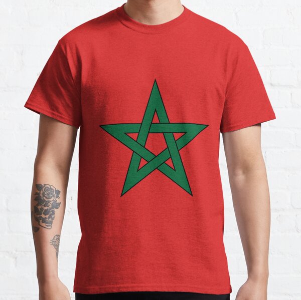 Morocco Moroccan T-Shirt Country National Map Flag Novelty Fun T-Shirt