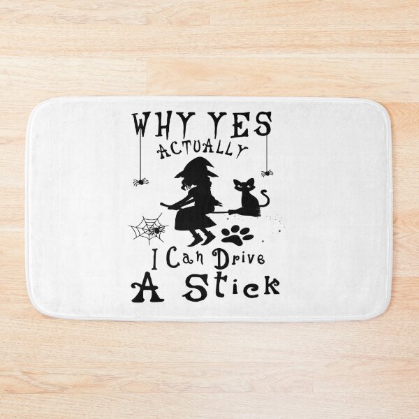 Item preview, Womens Why Yes I Can Drive A Stick Funny Halloween Witch Sarcastic Cute Design designed and sold by Rassitni.