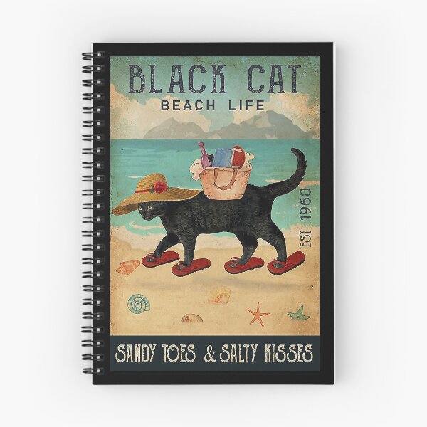 Item preview, Beach Life Sandy Toes Black Cat  designed and sold by Douglafa.