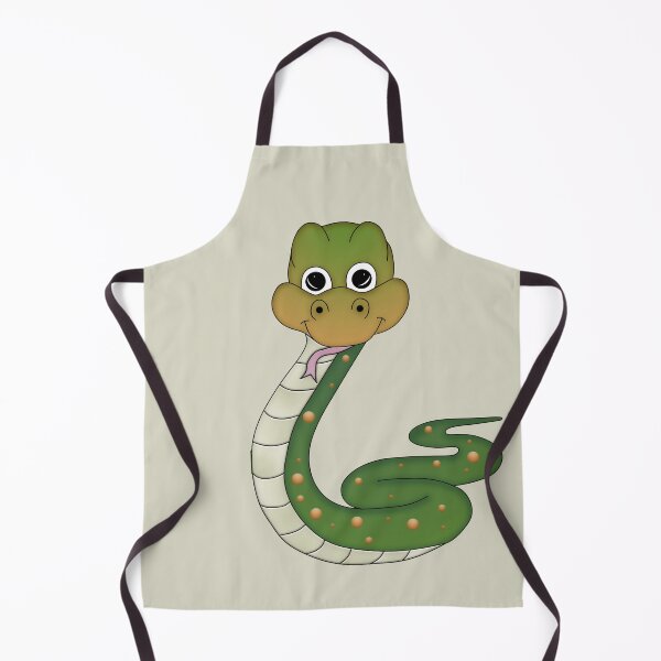 Item preview, Cute Cartoon Snake, Greens and Oranges designed and sold by carolina1.