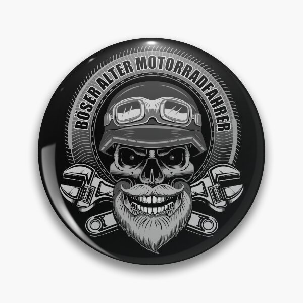 Item preview, Bad old motorcyclist / beard / skull designed and sold by 1001karte.