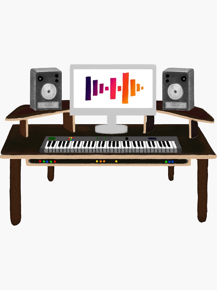 "Music Production" Sticker by krithikav Redbubble