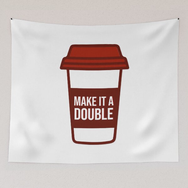 Item preview, Make it a double! - Grad School Humor - Red designed and sold by DianaHumble.