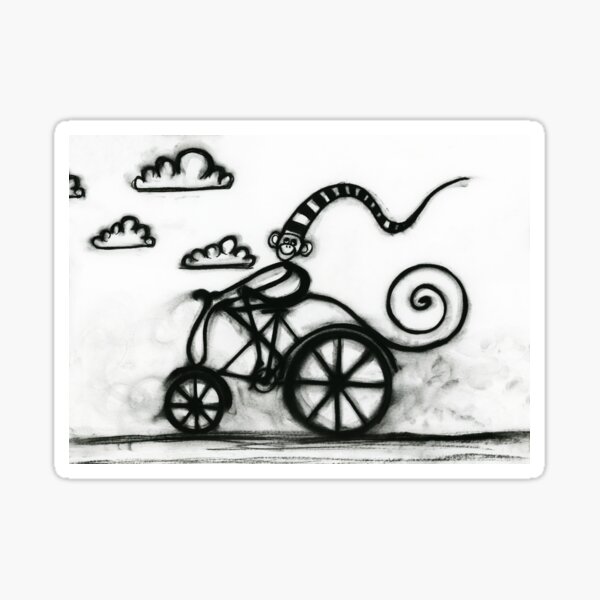 Monkeying around Sticker