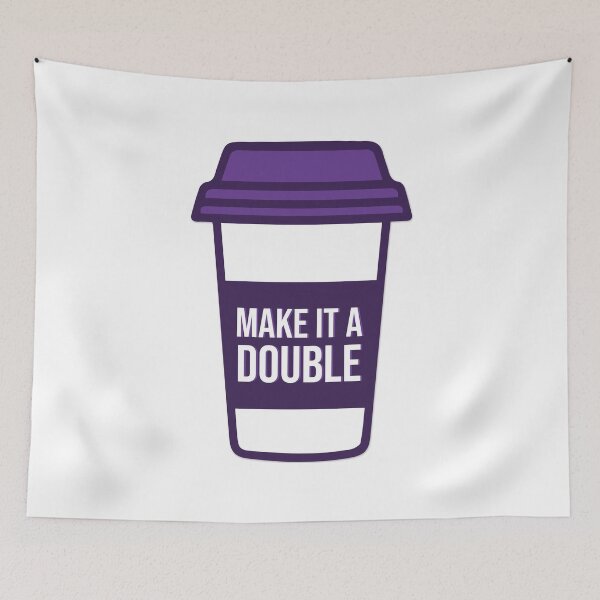 Item preview, Make it a double! - Grad School Humor - Purple designed and sold by DianaHumble.