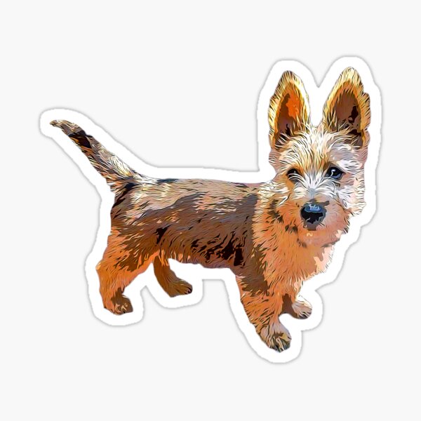 Item preview, Australian Terrier Puppy Art designed and sold by Elarex.