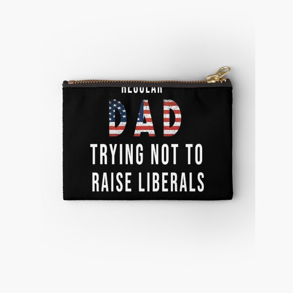 Item preview, Regular Dad Trying Not To Raise Liberals American USA Flag designed and sold by FunnySerious.
